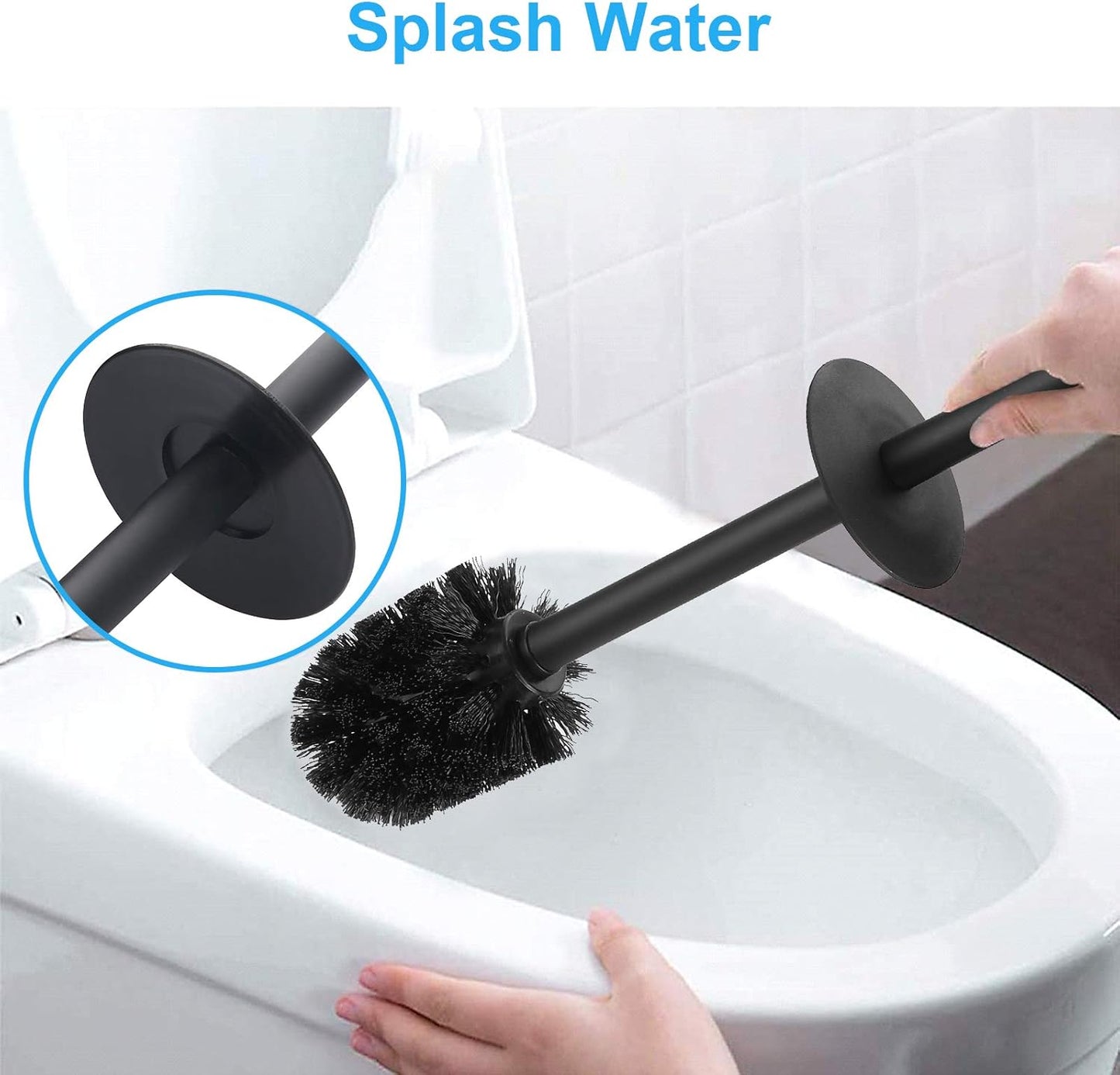 Regine Switzerland Stainless Steel Toilet Bowl Brush - Sleek Holder for Bathroom Organization