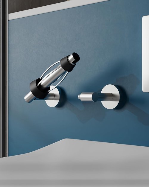 Brushed Nickel Toilet Paper Holder by [Brand Name] - Easy Tear, Wall-Mounted, SUS 304 Stainless Steel, Double Post Design