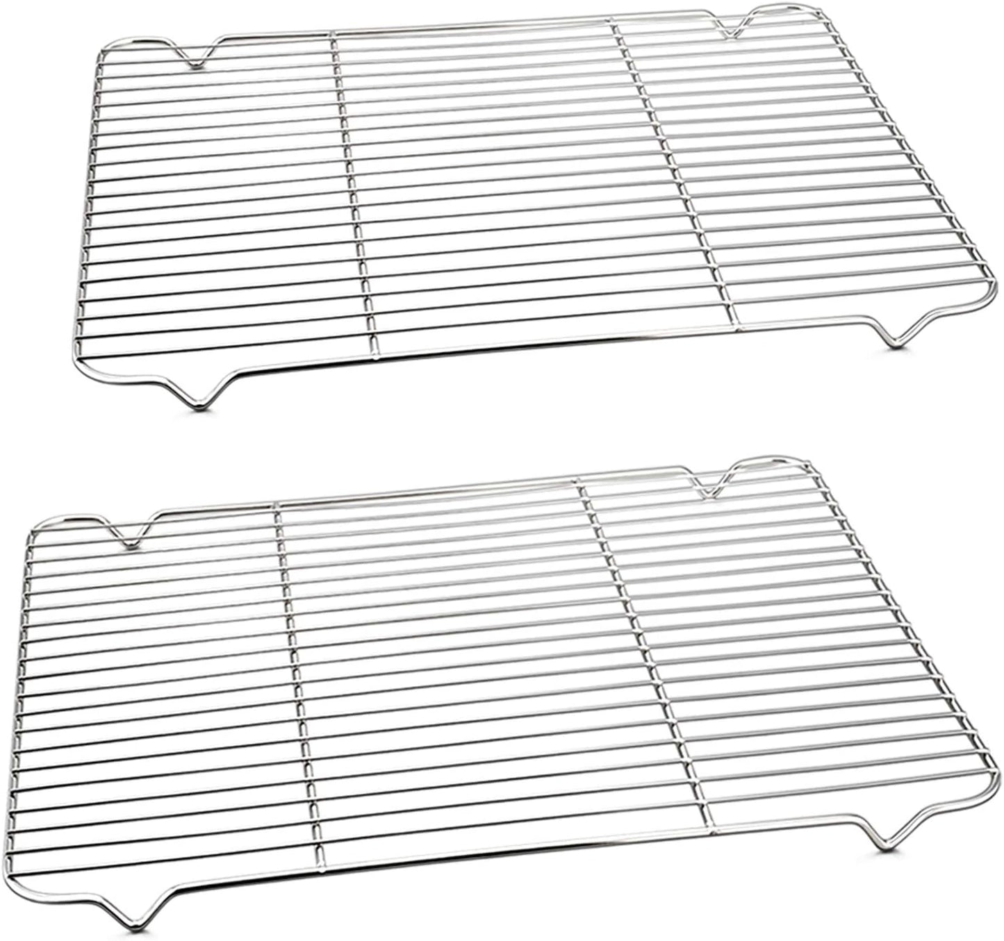 P&P CHEF Stainless Steel Cooling Baking Rack - Pack of 2, 16.6" x 11.5", Durable & Easy to Clean