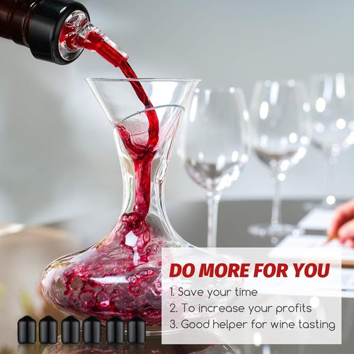 BBTO Automatic Measured Bottle Pourer Spout Liquor Pourers Bottle Jigger Quick Shot Spirit Measure, 1 oz/ 30 ml(Clear, Black,20 Pieces)