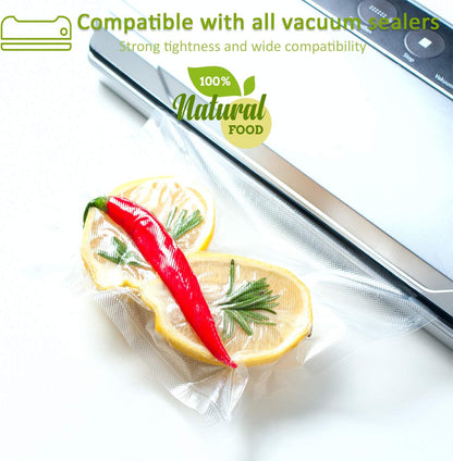 Potane Vacuum Sealer Bags - 6 Pack Heavy-Duty, Smell-Proof & Puncture-Resistant | 11"x20' & 8"x20' Sizes