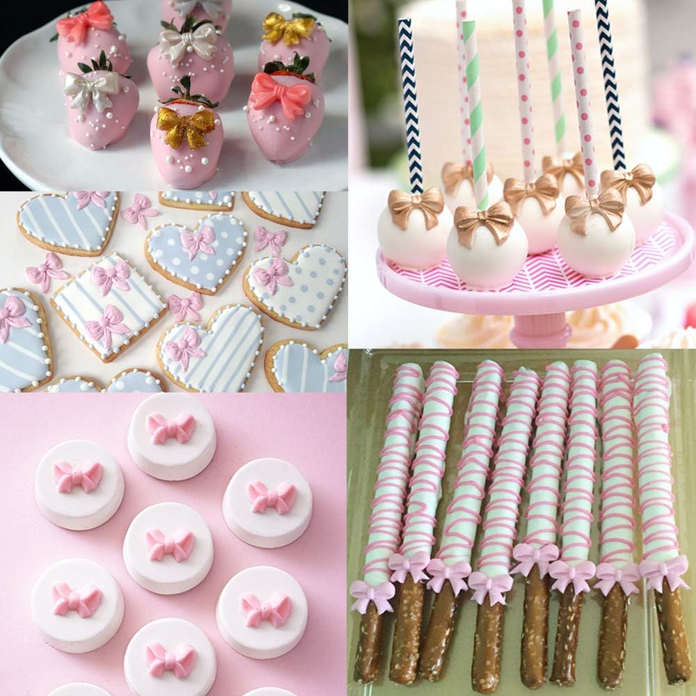Skiennix Mini Bow Silicone Fondant Mold - Perfect for Cake & Cupcake Decoration | Ideal for Birthdays