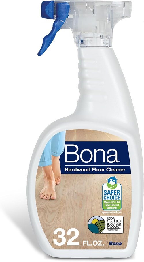 Bona Hardwood Floor Cleaner Spray - Residue-Free Solution for Wood Floors - 32 fl oz