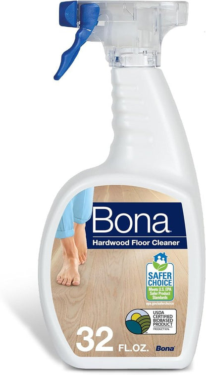 Bona Hardwood Floor Cleaner Spray - Residue-Free Solution for Wood Floors - 32 fl oz