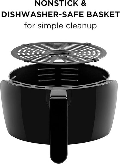 CHEFMAN 3.5 Qt. Small Air Fryer - Healthy Cooking with Digital Touch Screen & Auto Shutoff | Glossy Black