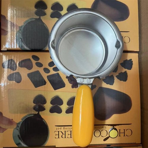 Chocolate Melting Pot, Mini Electric Melting Fondue Pot, Electric Chocolate Melting Set, Chocolate Fondue Fountain, Warmer Machine for Milk, Chocolate, Cheese, Butter, Candy (Yellow)