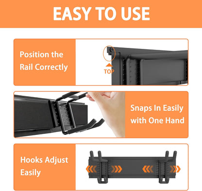 Ultrawall Garden Tool Organizer - 48 Inch Heavy Duty Wall Mount for Tools | 400lb Capacity