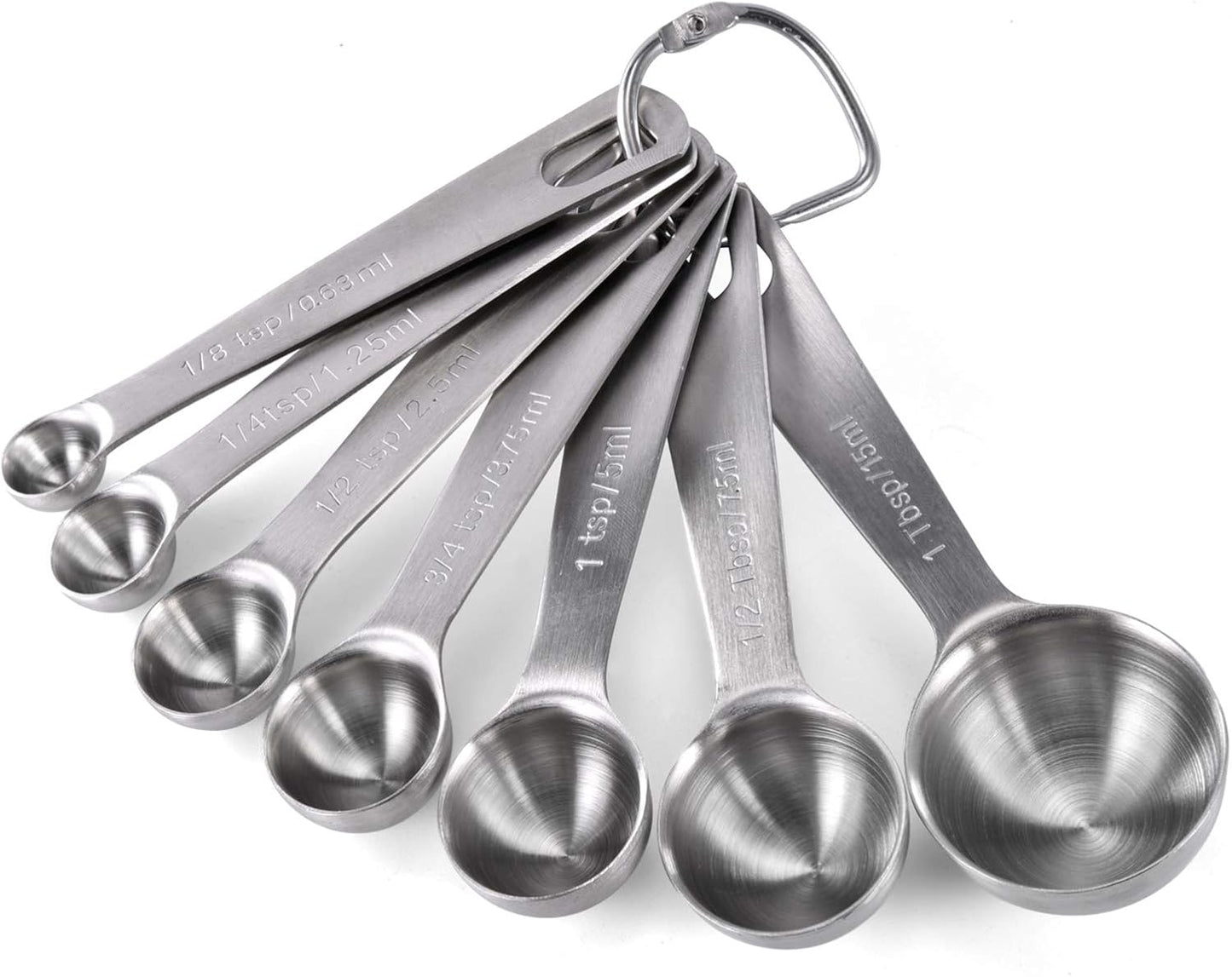 U-Taste 7-Piece Stainless Steel Measuring Spoons Set - Precision for Dry & Liquid Ingredients