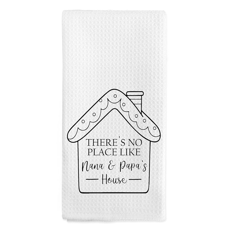 Nana and Papa Kitchen Towels - 16x24 Inch Hand Towels for Kitchen & Bathroom, Christmas Housewarming Gift (Variation: Nana and Papa)