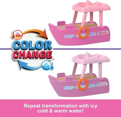 Barbie Mini BarbieLand Playsets - Dream Boat Toy Vehicle with Color-Change Surprise & 1.5-Inch Doll
