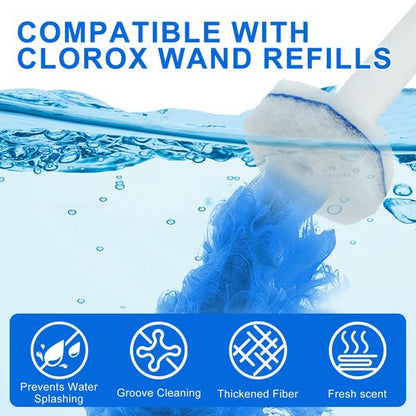 Disposable Toilet Brush and Holder Set, with 30 PCS Toilet Wand refills for Clorox.