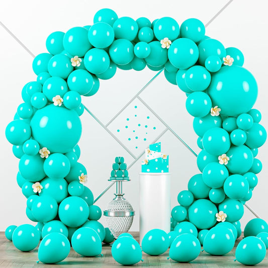 Voircoloria Teal Balloon Garland Kit - 90 Pack of 5-18 Inch Balloons for Graduation, Weddings & Parties