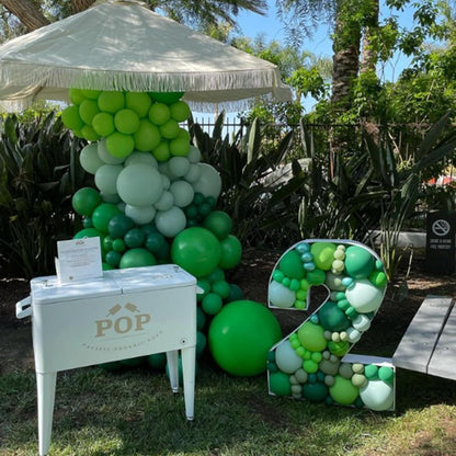 Awenztech Dark Green Balloons - 12 Inch Forest Green Latex | 50 Pack for Jungle & Birthday Parties