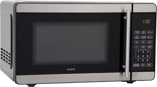 Avanti Microwave Oven - 700-Watt Compact Design with 6 Pre-Cooking Settings | 0.7 Cu.Ft. Metallic Finish