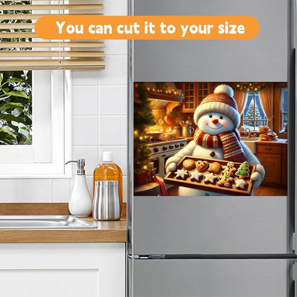 Snowman 23x17in Magnetic Dishwasher/Washing Machine Cover (Snowman-3) - Decorative Refrigerator Magnet