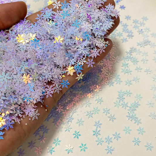 Skiennix Snowflakes Party Glitter - 2000 Pieces of PVC Confetti for Christmas & Winter Decor
