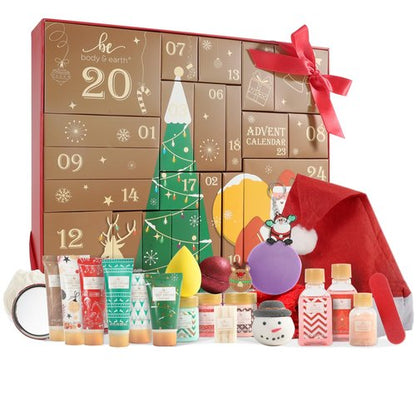 Advent Calendar 2024 BODY & EARTH Holiday Gifts for Women New Year Advent Calendar 24 Days of Beauty Advent Calendar 24PCS 2024 Skincare Advent Calendar
