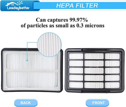 Leadaybetter Vacuum Filter Replacement - Compatible with Shark Navigator Models NV350-NV370 | 2 + 4 Pack Filters