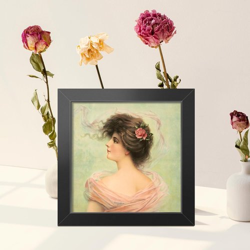 LaVie Home 3x3 Picture Frame - Classic Black Wall Display Frame with HD Plexiglas | Vertical & Horizontal Use