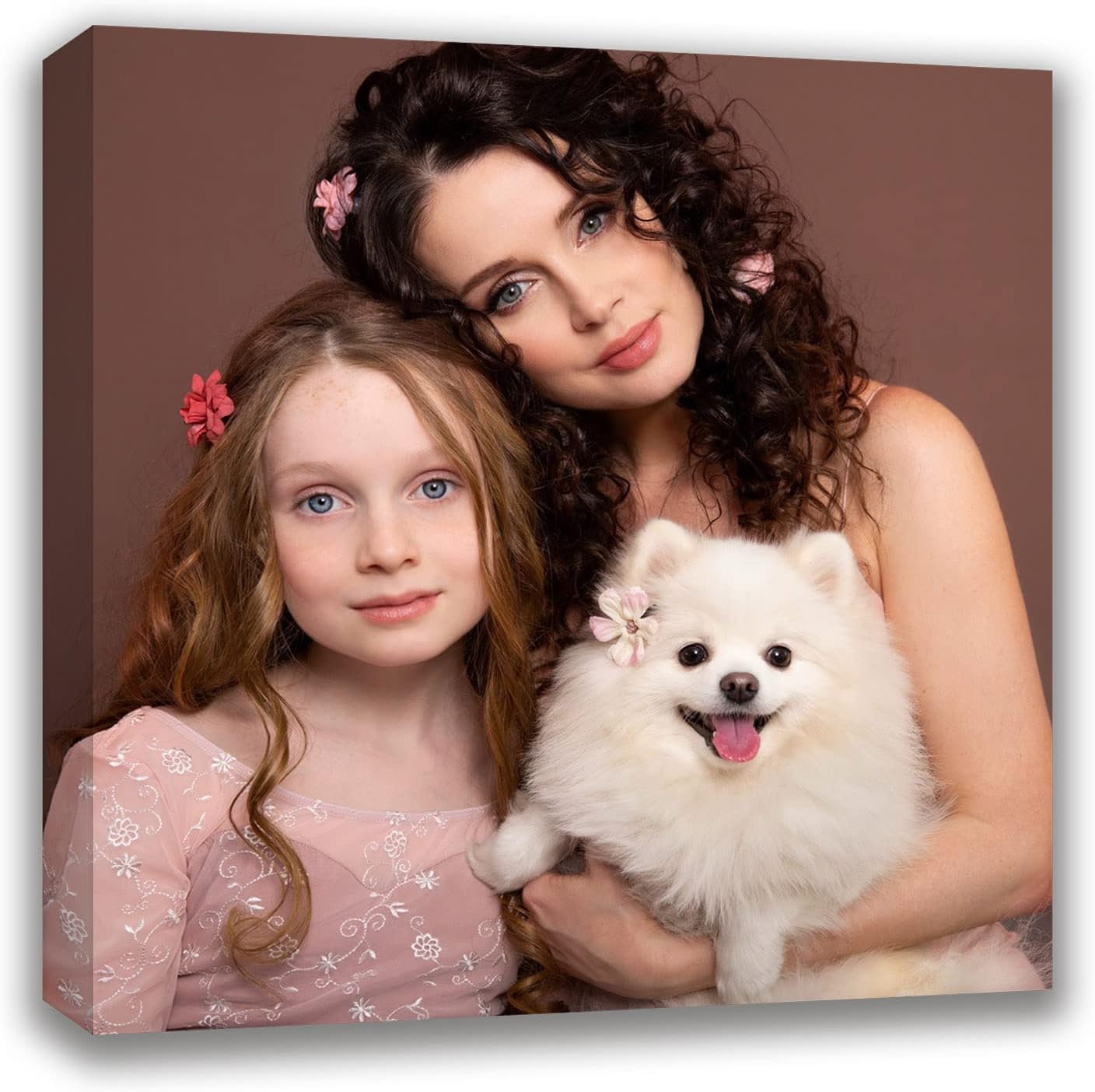 Skiennix Custom Canvas Prints - Personalized Framed Wall Art for Pet & Family Gifts | 8" W x 8" H