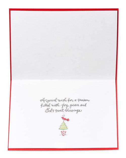 Papyrus Religious Christmas Card (Joy, Peace, and God's Sweet Blessings)
