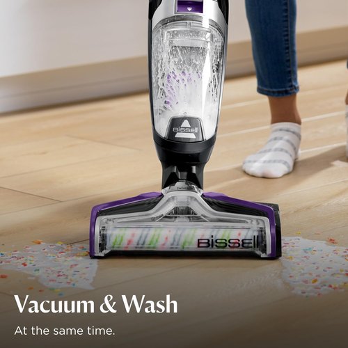 BISSELL Crosswave Pet Pro - All-in-One Wet Dry Vacuum Cleaner & Mop for Hard Floors | Purple, 2306A