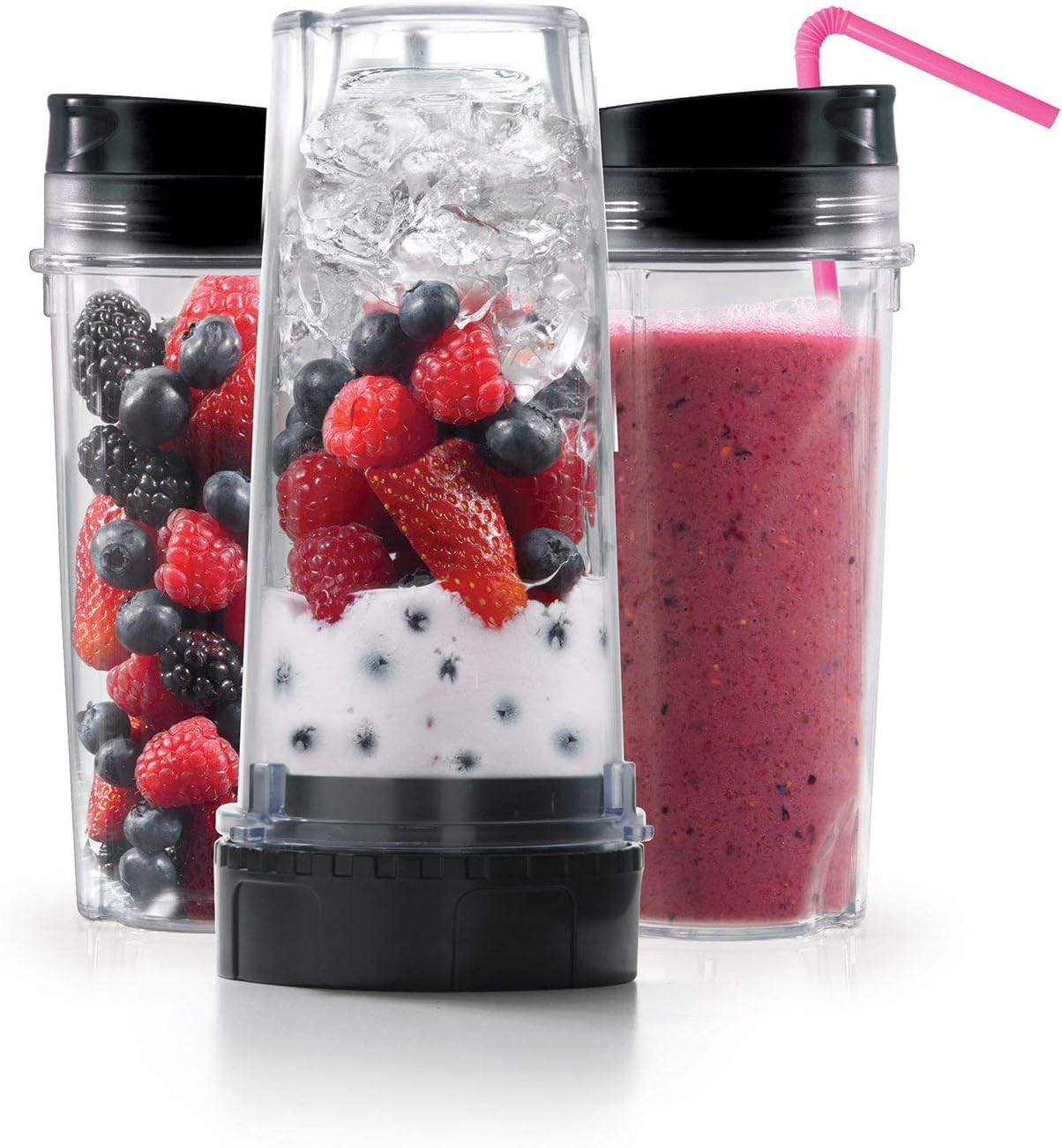 Ninja BL773CO Food Processor Blender - Powerful 67 Oz Capacity - Sleek Black Finish (Renewed)