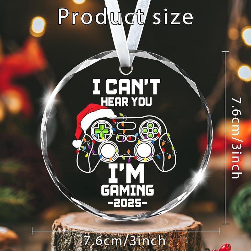 Funny Gaming Christmas Ornament – Can’t Hear You I’m Gaming Tree Decoration