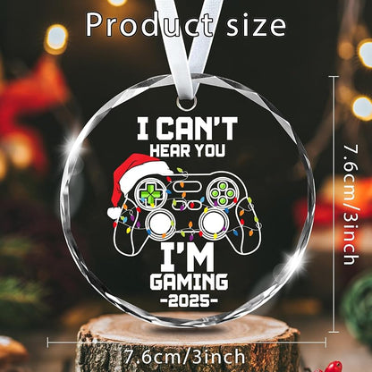 Funny Gaming Christmas Ornament – Can’t Hear You I’m Gaming Tree Decoration