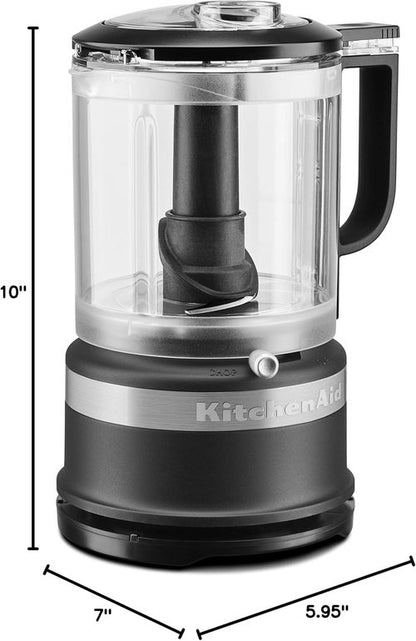 KitchenAid 5 Cup Food Chopper - Matte Black, Effortless Food Prep for Quick Meals