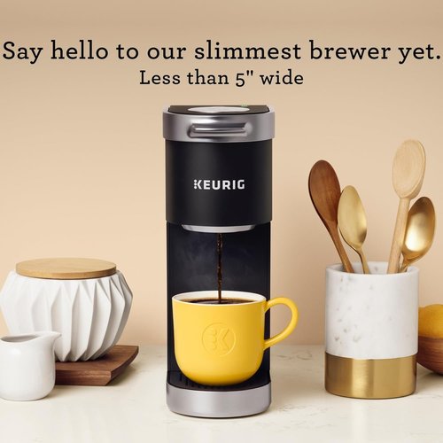 Keurig K-Mini Plus Coffee Maker - Single Serve K-Cup Pod Brewer | 6-12oz Brew Size, Matte Black