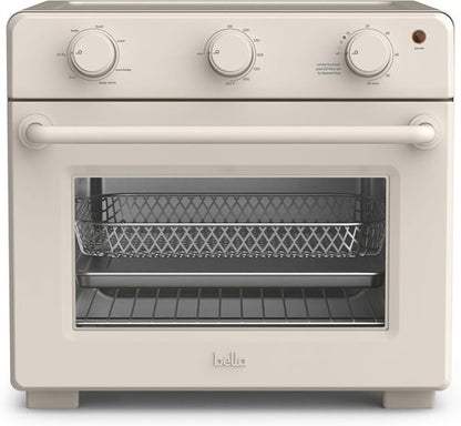 Bella Air Fry Toaster Oven - 7 Cooking Options, Dishwasher-Safe Trays, 60-Minute Timer, 1700 Watt, Oatmilk
