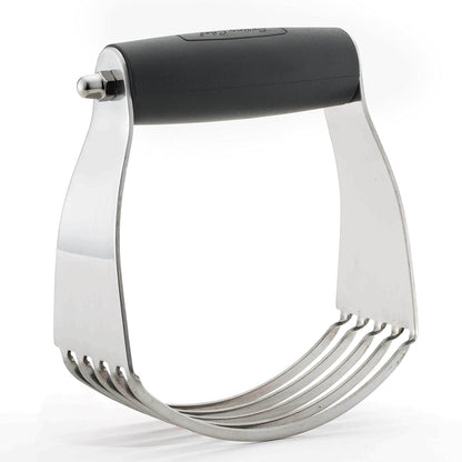 Spring Chef Dough Blender - Professional Pastry Cutter with Heavy-Duty Stainless Steel Blades | Medium Size, Black