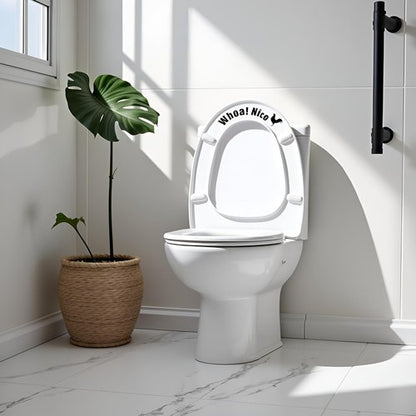 Funny Cock Toilet Stickers - Waterproof Vinyl Wall Art Decal for Restroom Decor | Removable Self-Adhesive