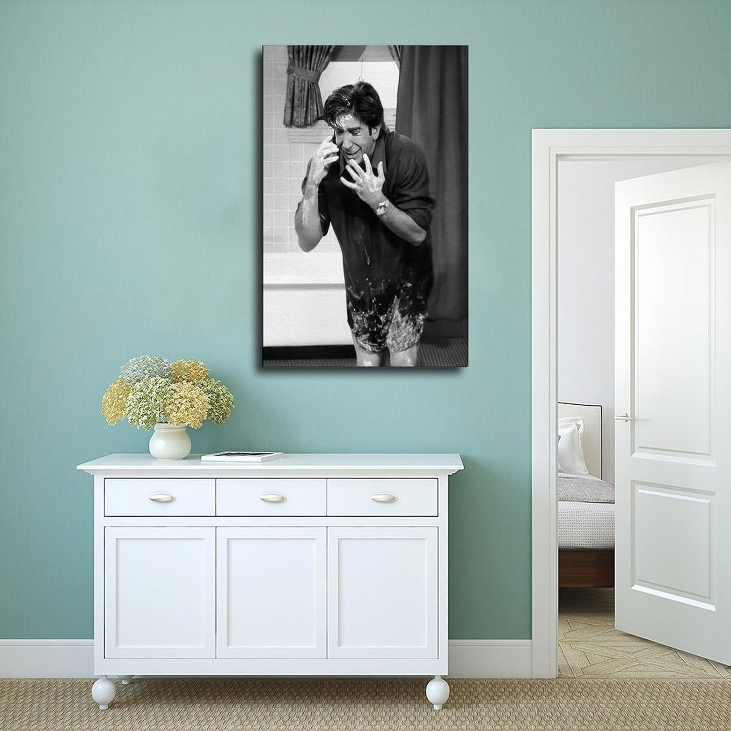 Regine Switzerland Funny Bathroom Wall Art - Humorous TV Show Print for Restroom Decor | 12x18 Inch