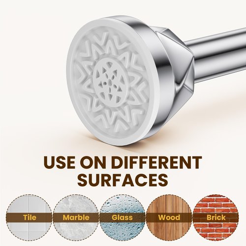 TITGIPE Shower Curtain Rod 27-80 Inches, No Drill Tension Curtain Rod, Adjustable Spring Tension Shower Rods for Bathroom, Kitchens, Windows, No Rust, Silver