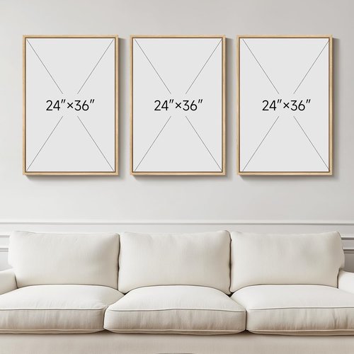 Boho Wall Art by [Brand Name] - Large 3D Textured Abstract Artwork | Modern Beige & Brown Geometric Paintings, 24x36 In