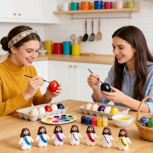Little Jesus Figurines - 100 Pack Pocket-Sized Religious Gifts | Perfect for Baptism, Easter & Church Events