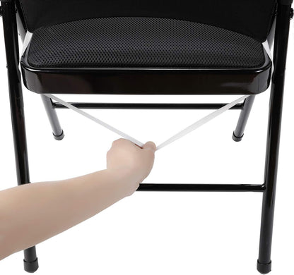 Peomeise Stretch Spandex Folding Chair Covers - Elegant White for Weddings & Events | 12-Pack