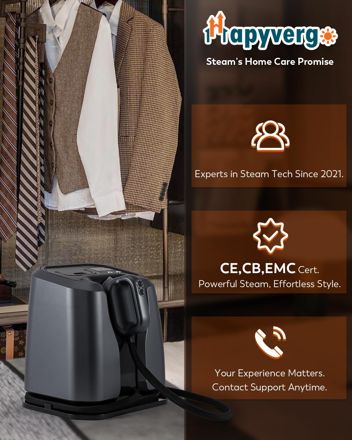 2200W Professional Steam Station by [Brand Name] - Dual Rapid Heat System & 1.2L Tank for 65 Mins of Steam | Silver-Grey Clothing Iron with Auto Shut-Off