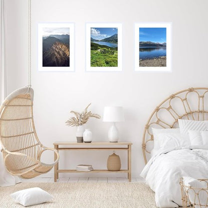 JCJMY 16x22 Picture Frame - Display 12x18 Photos with Mat or 16x22 Without - White Wall Hanging