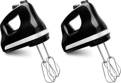 KitchenAid 5 Ultra Power Hand Mixer - Onyx Black | Pack of 2 for Effortless Mixing