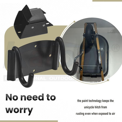 Wheelbarrow Storage Bracket - Heavy Duty 90 lbs Capacity Hook with Spring Loaded Safety Latch