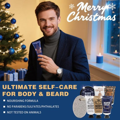 BODY & EARTH 2025 Men's Advent Calendar - 24-Day Skincare & Beard Care Grooming Set | Perfect Holiday Gift