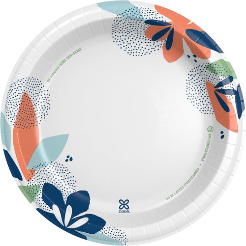 Dixie Large Paper Plates - 10 Inch, 86 Count, Microwave-Safe & Soak-Proof | Durable Disposable Dinnerware