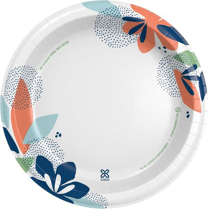 Dixie Large Paper Plates - 10 Inch, 86 Count, Microwave-Safe & Soak-Proof | Durable Disposable Dinnerware