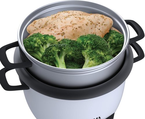 Aroma Housewares 14-Cup Rice Cooker & Food Steamer - Versatile Cooking in White (ARC-747-1NG)