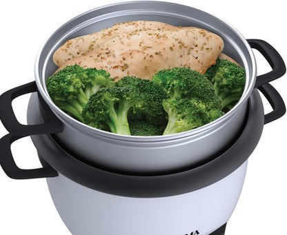 Aroma Housewares 14-Cup Rice Cooker & Food Steamer - Versatile Cooking in White (ARC-747-1NG)