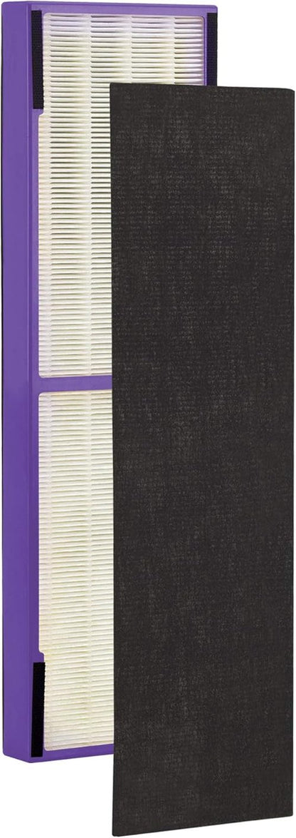 GermGuardian HEPA Replacement Filter B - Removes 99.97% of Pollutants | 4-Pack, Black/Purple