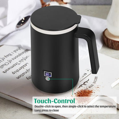 AZFUNN Self Heating Coffee Mug Temperature Control Smart Mug Electric Coffee Cup with 4.5 Hour Battery Life, Temperature Display, 122℉/140℉, Auto Shut Off, 13oz